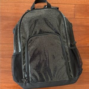 Black Glitter Backpack